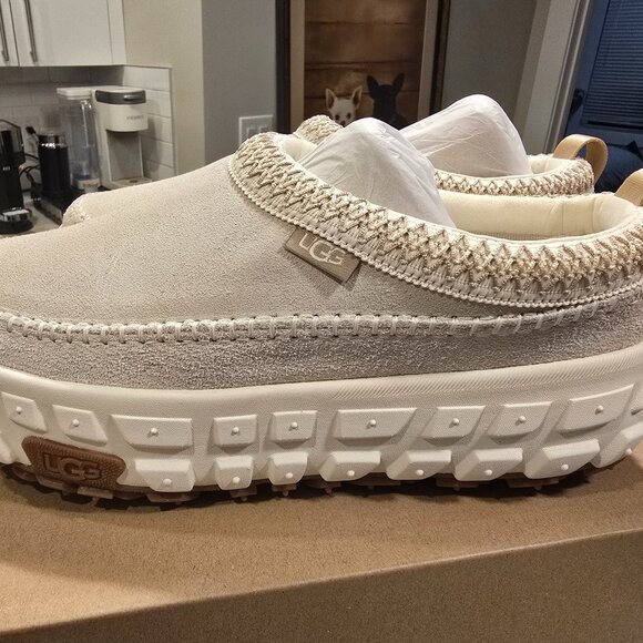 Ugg Venture Daze 1155650 Cream / Jasmine Suede Slip Ons Mens Size 12 NEW - Picture 1 of 16